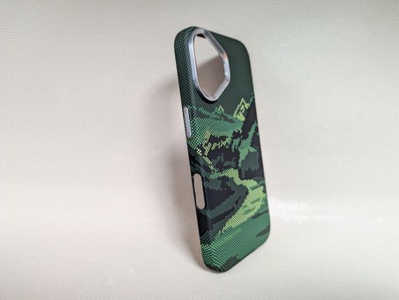 Чохол для iPhone 16 / Айфон 16, LUXO Life Carbon, ультратонкий, MagSafe, зелений | Зображення 1