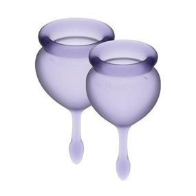 Набір багаторазових менструальних чаш Satisfyer Feel good медичний силікон, 15 мл та 20 мл sexstyle