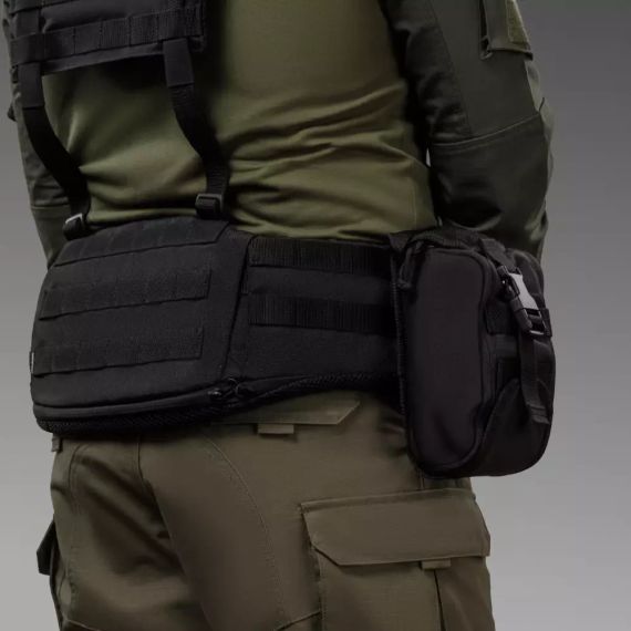Підсумок-органайзер аптечка Ukrarmor Чорний, тактична MOLLE Cordura 500D, підсумок укрармор ЗСУ, полювання | Зображення 4