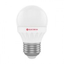 LED лампа E27 6W(520Lm) 2700K Electrum шар PA LB-12 алюпласт. корп.
