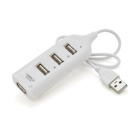 Хаб USB 2.0 4 порти,White,480Mbts живлення від USB,Blister Q200