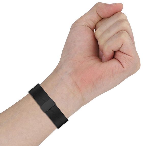Ремінець Primolux Magnetic Silicone для годинника Garmin Vivoactive 4 - Black | Зображення 2