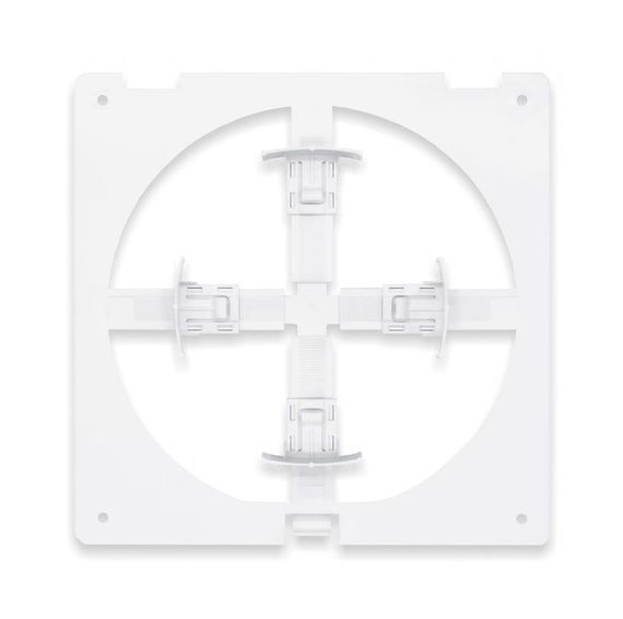 Вентиляційна решітка з регульованням АirRoxy KzZR 170x170 сіра (02-333) | Зображення 1