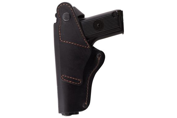 Кобура ТТ поясная + скрытого внутрибрючного ношения формованная с клипсой (кожа, чёрная) MAS | Зображення 2