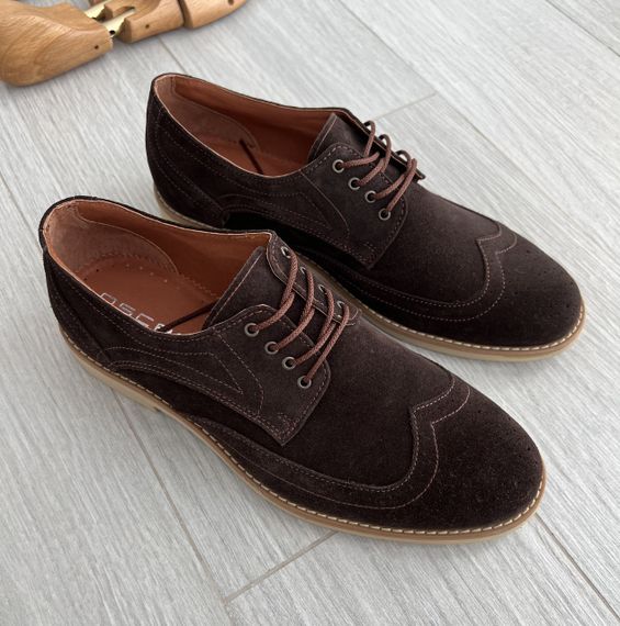 Мужские коричневые броги 40 размер 26,7 см | Зображення 2