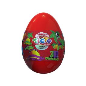 Набор креативного творчества "Тесто для лепки Master Do" Dinosaurs EGGS ТМD-08-01U Красный