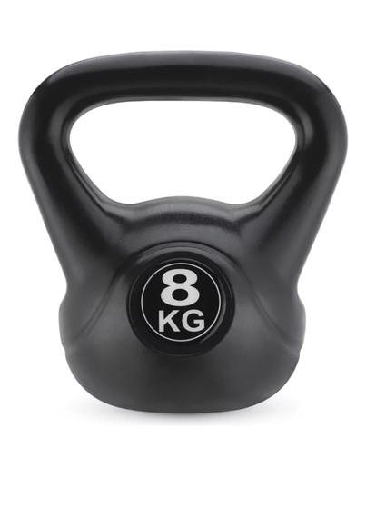 Гиря вінілова Gymtek 8кг чорний | Зображення 4