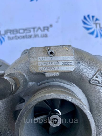 ТУРБІНА (FIAT DUCATO III 2.3 130 MULTIJET 130 HP) 53039880116, 53039700116, 504136797 | Зображення 3