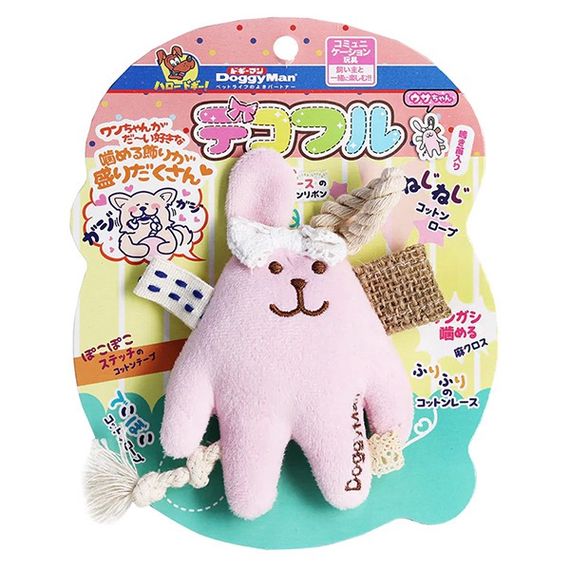 Іграшка для собак з пищалкою DoggyMan Fully Decorated Rabbit, 12 см