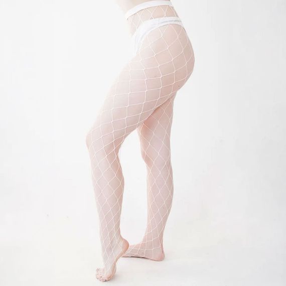 Колготки у велику сітку Babydoll 46 Білий 8006-5 | Зображення 2