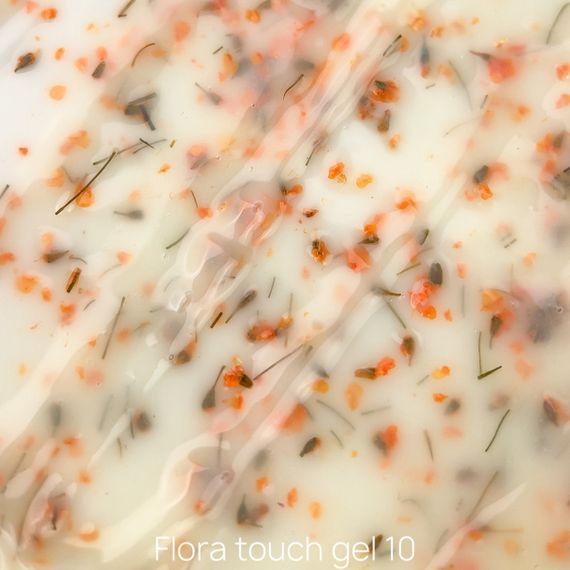 Гель для наращивания ногтей Crooz Flora Touch Gel 10 (с сухоцветами) 15мл | Зображення 2