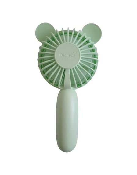 Вентилятор ручний акумуляторний DianDi Mini Fan SQ-2165 з підставкою, підсвічуванням та USB-зарядкою Салатовий | Зображення 2