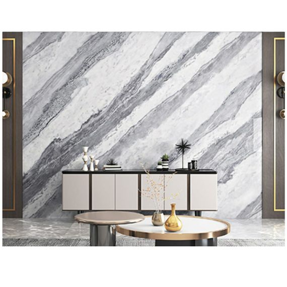 Самоклеюча вінілова плитка набір (6 рулонів) сірий мармур 3600х2800х2мм SW-00001447 | Зображення 2