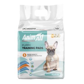 Одноразові пелюшки для собак AnimAll Puppy Training Pads, 60 х 45 см, 10 шт