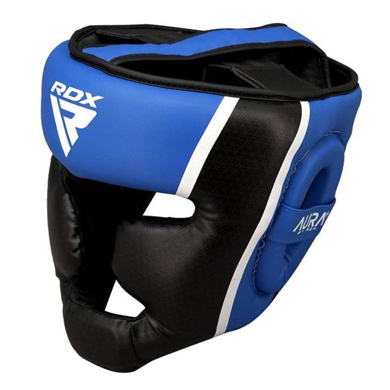 Шолом боксерський  RDX AURA PLUS T-17 Blue/Black M (капа у комплекті) | Зображення 2