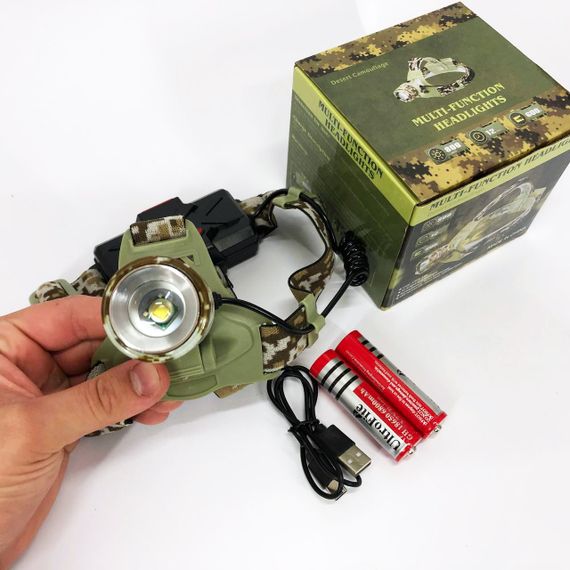 Тактический фонарь для рыбалки CH-002M-T6, Led headlamp налобный фонарь Компактный налобный JC-70 | Зображення 7