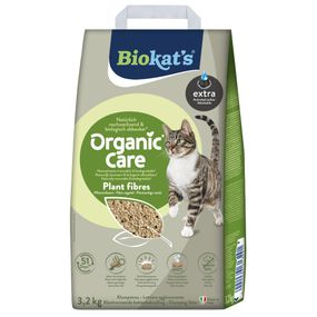 Наповнювач рослинний Biokats для котячого туалету Organic Care Extra 8л/3,2кг