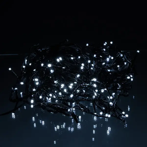 Вулична гірлянда бахрома 12 м 200 led чорний провід чорний провід Білий 12MBW | Зображення 2