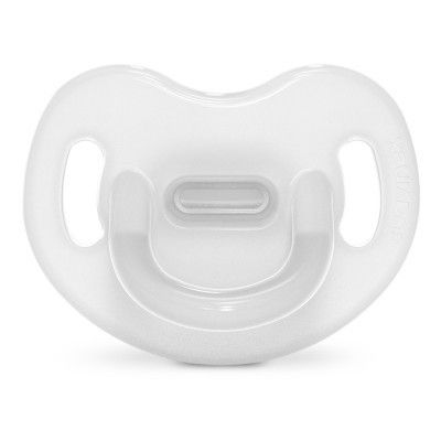 Пустышка Suavinex Colour Essence 6-18 мес, анатомическая силиконовая, прозрачная (308081)