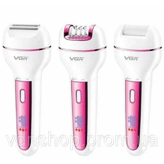 Жіночий багатофункціональний епілятор з насадками, Пілінг для педикюру для ніг Епілятор зони пахв LT-38 | Зображення 7