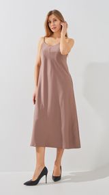 Сукня вечірня однотонна жіноча GENUA 2348 XL Мокко shop (2000999497070)