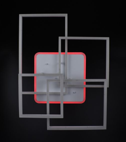 Люстра світлодіодна стельова LED світильник для квартири на стелю лед з пультом 26100 Білий 17х56х71 см. | Зображення 5