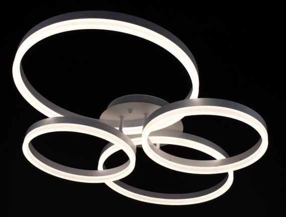 Люстра світлодіодна стельова LED світильник для квартири на стелю лед з пультом 27049 Білий 11х63х83 см. | Зображення 3