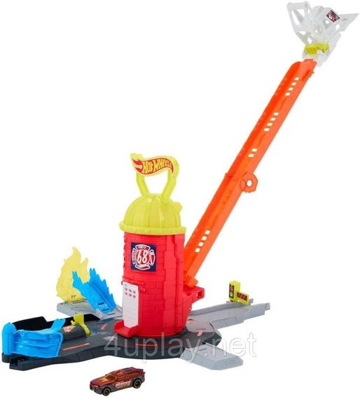 Трек Хот Вилс Сити Супер пожарная станция Оригинал Hot Wheels City Super Fire Station Rescue | Зображення 1