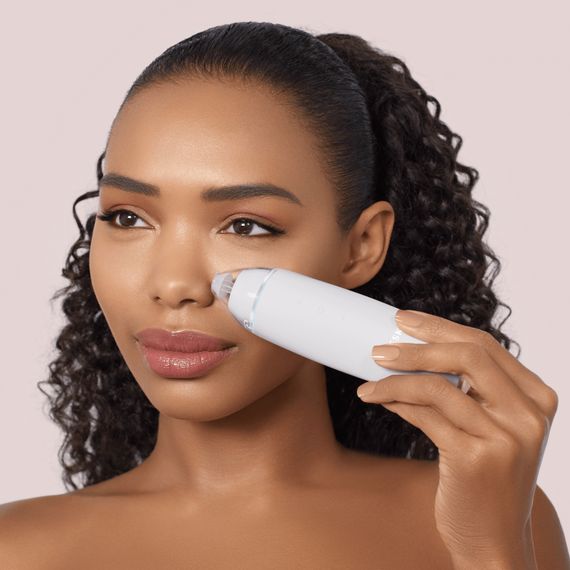 Микродермабразийное устройство для удаления черных точек GESKE MicroDermabrasion Blackhead Remover 7в1 starlight, Бежевый | Зображення 3