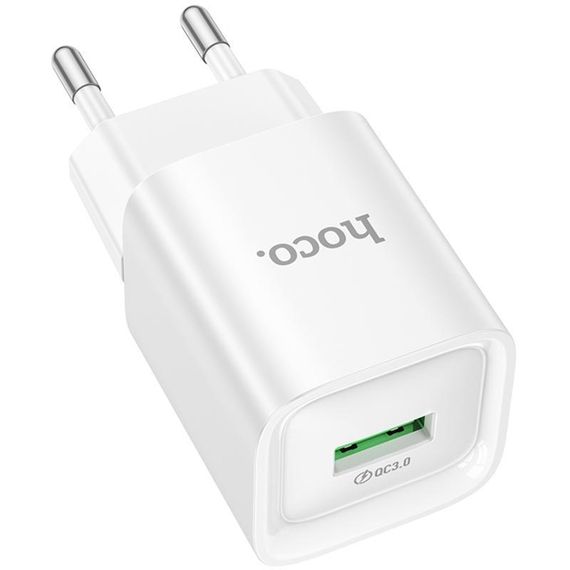 СЗУ Hoco C145A Charm QC3.0 18W (1USB-A) White | Зображення 6