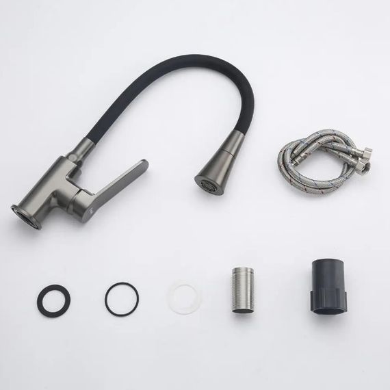 Змішувач для кухні Frap з гнучким виливом F4462-9 | Зображення 5