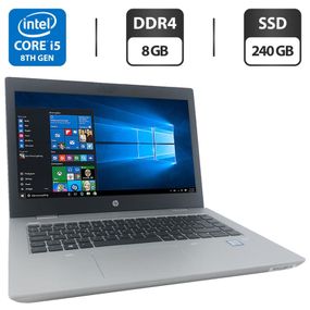 Ноутбук HP ProBook 640 G5 / 14" (1920x1080) IPS / Intel Core i5-8265U (4 (8) ядра по 1.6 - 3.9 GHz) / 8 GB DDR4 / 240 GB SSD / Intel UHD Graphics 620 / WebCam б/в