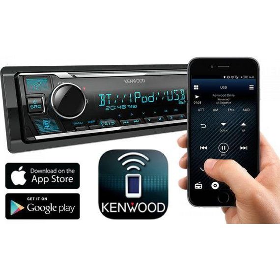 Автомагнітола Kenwood KMM-BT358 | Зображення 1