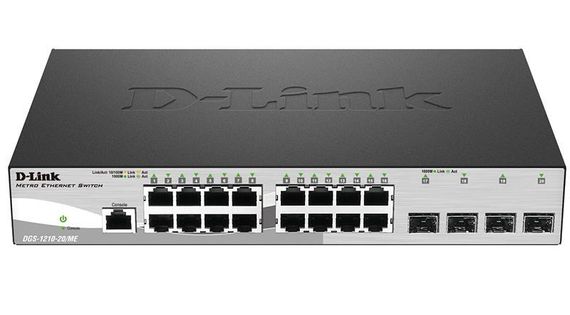 Коммутатор D-Link DGS-1210-20/ME/A 16xGE, 4xSFP, WebSmart (DGS-1210-20/ME/A)