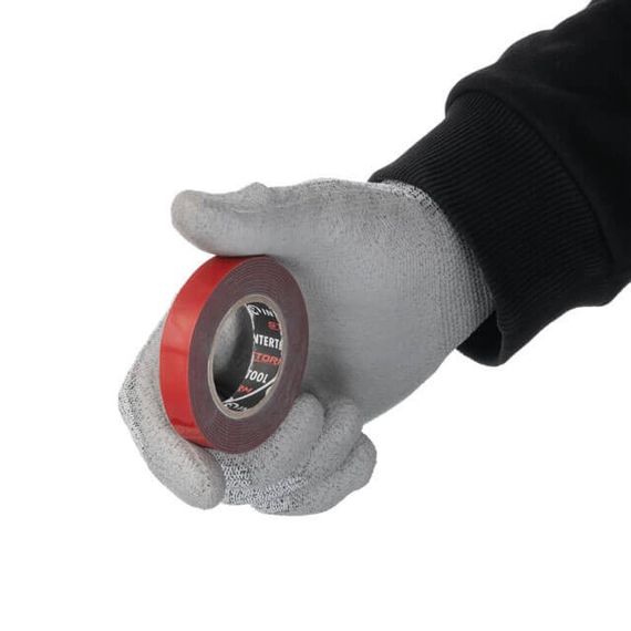 Стрічка клейка двостороння AUTO FIX 2 м, 12*1 мм, сіра, спінений акрил, STORM INTERTOOL KT-0828 | Зображення 2