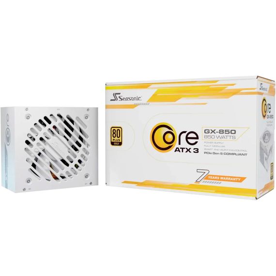 Блок живлення Seasonic 850W CORE GX-850-ATX31 WHT (CORE GX-850-ATX31 WHITE) | Зображення 9