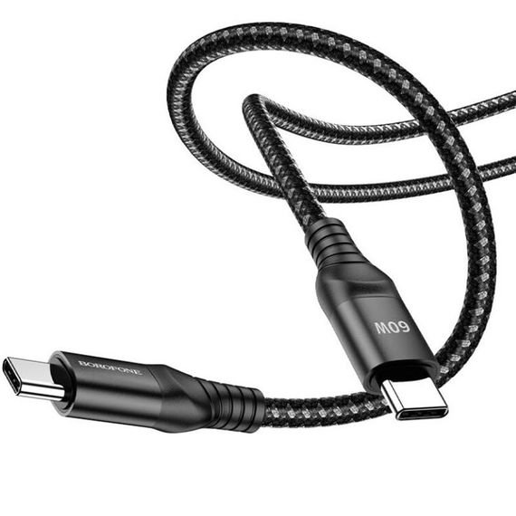 Уценка Дата кабель Borofone BX56 60W Type-C to Type-C (1.5m) | Зображення 1