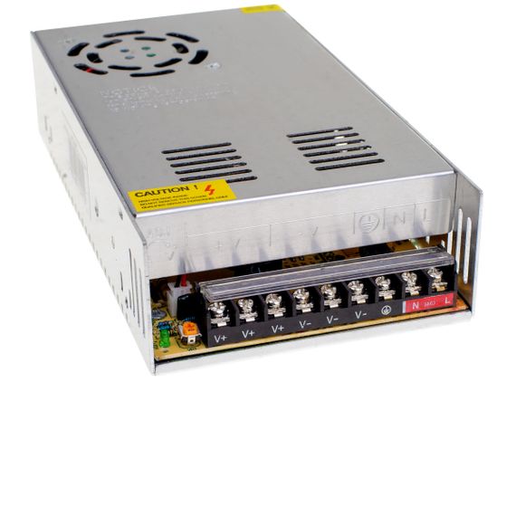 Блок питания светодиодный 12,5A DR-300W IP20 AC 170-264V DC 24V 12,5A | Зображення 3