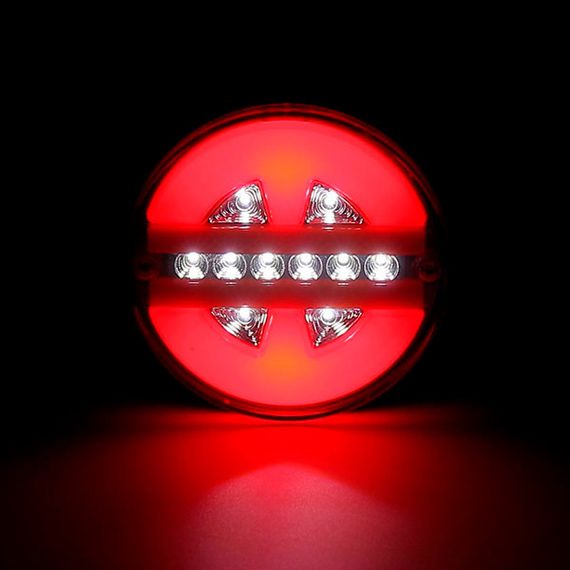 Ліхтар LED задній 12В-24В 137х40 мм "Гамбургер" круглий 5.4" | Зображення 4