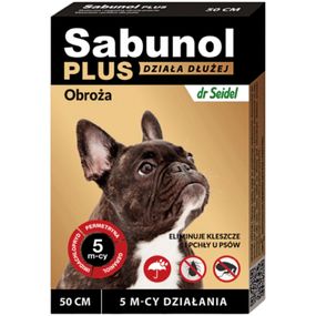 Нашийник від кліщів і бліх Sabunol Plus 50 см (5901742001513)