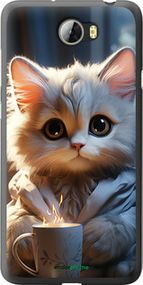 Чохол на Huawei Y5 II Білий кіт "5646u-496-2448"