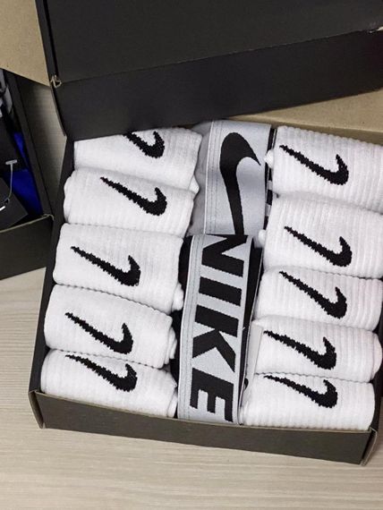 АКЦІЯ носки та труси🎁 Подарунковий набір Nike (12 пар носків + 2 боксери) | Зображення 3