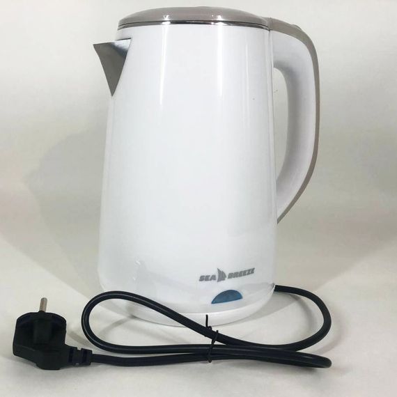 Електрочайник SeaBreeze SB-010 / 1,8 Л / Металевий, чайник дисковий, електронний чайник | Зображення 3