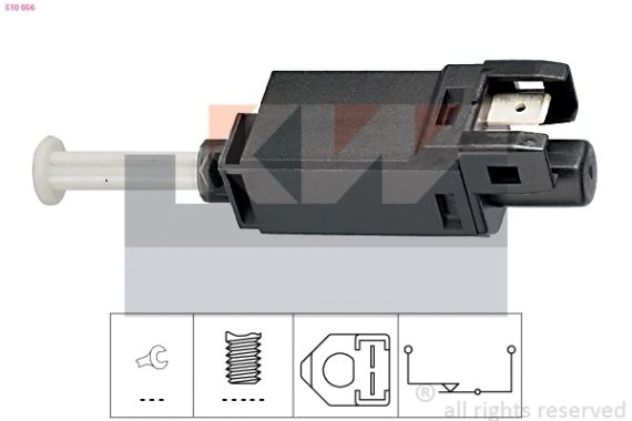 Вимикач датчик стоп сигналу SEAT TOLEDO, VW GOLF, VW POLO, KW (510056) | Зображення 1