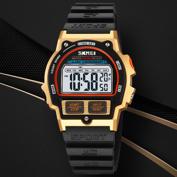 Годинник наручний Skmei 2263BKGD Black-Gold | Зображення 4