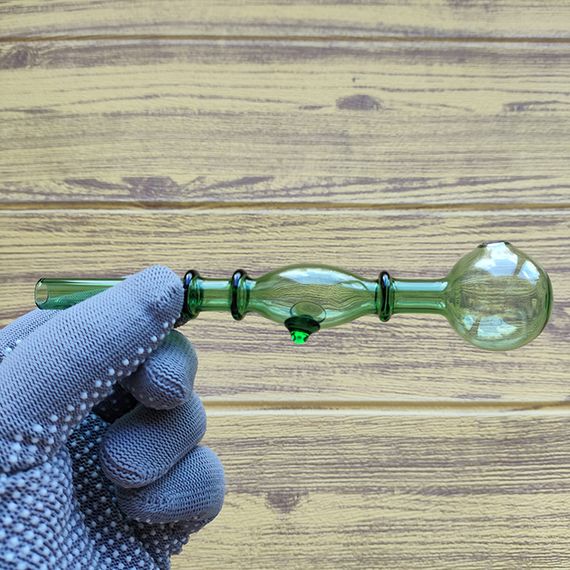 Стеклянная трубка Simple Oil Green | Зображення 1