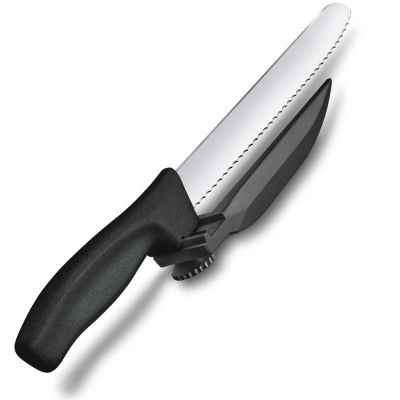 Кухонный нож Victorinox SwissClassic DUX 21 см Serrated Black (6.8663.21) | Зображення 2