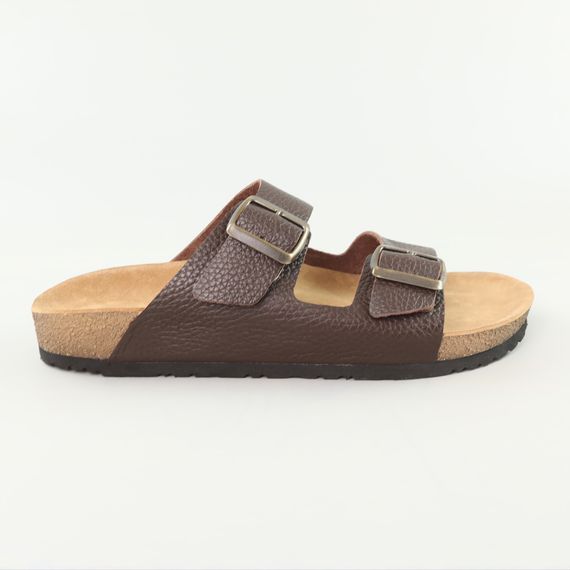 Шльопанці чоловічі шкіряні 589054 Коричневі 41 42 43 44 45 46 47