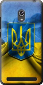 Чехол на Asus ZenFone 6 A600CG Флаг и герб Украины 1 "375u-143-17620"