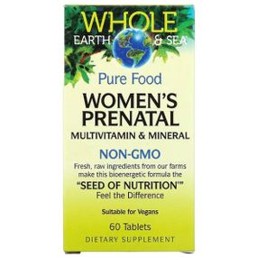 Витамины для беременных Natural Factors Whole Earth & Sea Women's Prenatal Multivitamin & Mineral 60 Tabs